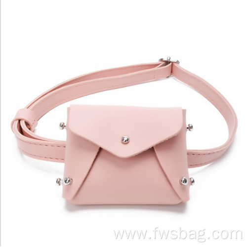 Mini Portable Waterproof Coin Purse Cute Pink Sling Bag for Preschool Kids Girls